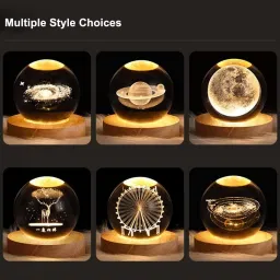 cartman Planet Model,3D Crystal Ball Table Lamps Lamp Shade image 5