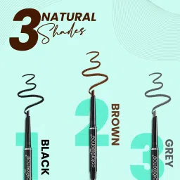 coloressence Expert Eye Brow Pencil 2 in 1 Dual Function Brow Filling Pencil with Spoolie Shaping Brush Eyebrow Styler - 0.25 g (Brown) image 3