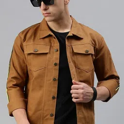 Men Washed Denim Jacket-image-57