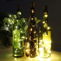 oneclickpicks 20 LEDs 3.05 m Yellow Steady String Rice Lights image 4