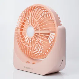 Terviiix JY-1881 Strongwind HighSpeed 5-Speed Rechargeable Table Fan with LED Light, Portable Fan USB Fan image 2