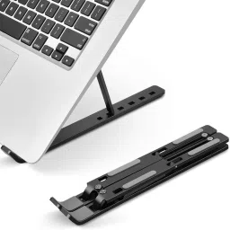 Amazm Tabletop Ergonomic ABS Plastic|Lightweight Desktop Holder Lap Desks Compatible for All Laptops & Tablets up to 14 inches Laptop Stand-picture-19