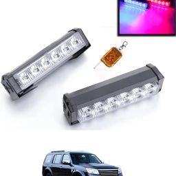 6LED/12V Police Light With Remote Red/Blue Colour For Car-90 Fog Lamp Car LED for Ford (12 V, 55 W)-image-37