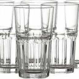 (Pack of 6) GLA_05 shiny clear glass for wine, water, juice, beer, whisky, champagne,vinegar (pack of 6) Glass Water/Juice Glass-image-73