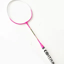Badminton Racquet (Pink & White) - Set of 2 Pink Strung Badminton Racquet-picture-21