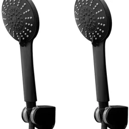 Parryware hand shower 3 - Modes, Bathroom clean black with Hose & clutch set of 2 pic 042 shower-picture-21
