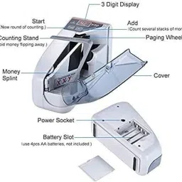 SKYFUN V30 LED Display Portable Use Battery Money Counter Machine For Cash and Bank_NC1 Note Counting Machine image 4