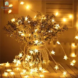 ancientkart 20 LEDs 1.98 m Yellow Steady String Rice Lights image 2