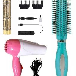 J & F Hair Trimmer,Hair Dryer,Roller Hair Styling Comb Personal Care Appliance Combo-image-30
