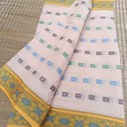 Woven Tant Handloom Cotton Blend Saree-image-10
