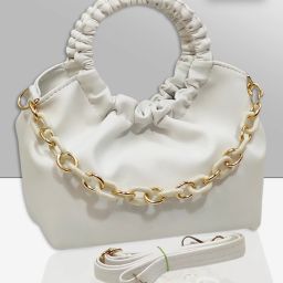 White Women Sling Bag - Medium White Women Sling Bag - Regular Size PU-image-57