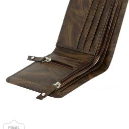 Men Casual, Formal, Trendy Brown Artificial Leather Wallet-image-1
