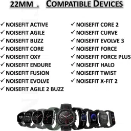 TECHWIND TW22SN3165GYBK 22MM Silicon Watch Belt - CHECK MODEL LIST/DESCRIPTION/IMAGES Smart Watch Strap image 3