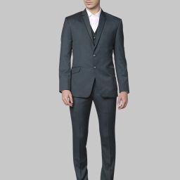Men 2 Piece Set Self Design Suit-image-30