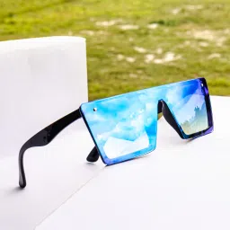 UV Protection Rectangular Sunglasses (Free Size)-32