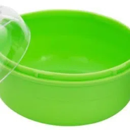 Powder Container Soft Touch for Baby Talcum Powder Storage Puff Box Green-image-51
