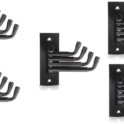4 flexible hook,Cloth Hanger, Wall Hook(Pack of 5) Stainless Steel Wall Shelf-31