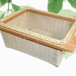 Plastic PVC Wicker Basket Modular Kitchen Pull Out Basket for Onion, Potato 17X20X8 INCH Storage Basket-12