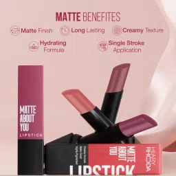 hilary rhoda Matte About You Lipstick | Long Lasting & Highly Pigmented | Matte Finish image 2