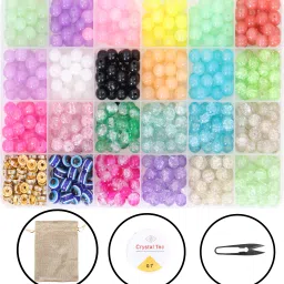 DIY Glas Bracelet Making Kit and accessories-23