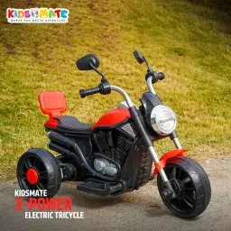 X-Power Ultimate Fun Electric Bike for Kids | LED Lights with Comfy Backrest Bike Battery Operated Ride On-image-50
