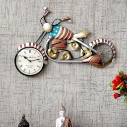 craft tree Bike Multicolour Iron Novelty Wall Clock-picture-8