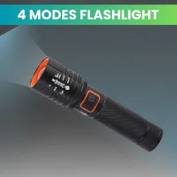 Rechargeable Torch Light, Telescopic Zoom, Ultra Bright LED Flashlight V393 Torch-image-98