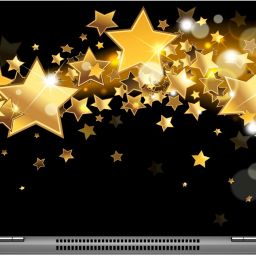 imbue Gold start 1 Digital quality vinyl Laptop Skin Compatible for 15.6 inch-image-57