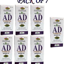 A D Vitamin Massage Oil For Whole Body ( Pack Of 7 * 80 ml )-image-25