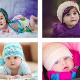Set of 4 Cute Baby Combo Posters | Smiling Baby Poster | Poster for Pregnant Women | HD Baby Wall Poster for Room decor (12x18-Inch, 300GSM Thick Paper, Gloss Laminated) Paper Print-19
