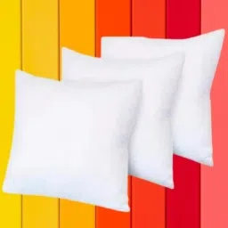 05 DIWAN SOFA SET (2 BOLSTER + 3 CUSHION) Polyester Fibre Solid Sleeping Pillow Pack of 5-12