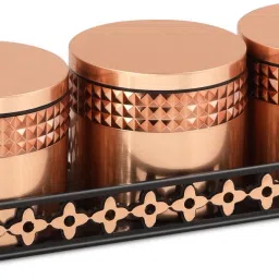 Celina Festive Jars with Lid & Serving Tray for Dry Fruit, Biscuits & Sweets Container Serving Set-27