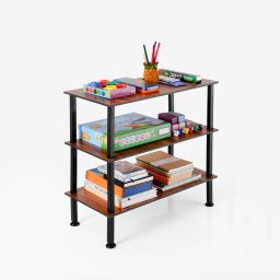 Multi Purpose Rack Metal Open Book Shelf-image-47