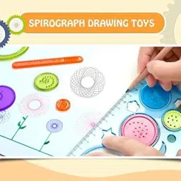 rashi Creative Spirograph Geometric Ruler, Art & Craft Ruler for Kids (Random 2 color) Ruler image 5