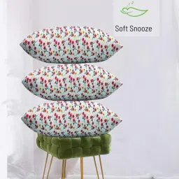 Luxury Microfibre Floral Sleeping Pillow Pack of 3-image-67