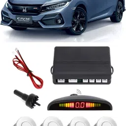 GS158 Silver Car Reverse Parking Sensor with LED Display 4 Sensor G158 Parking Sensor-image-1