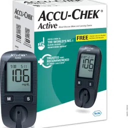 accu-chek Active Glucose Monitor with 10 Strips Glucometer image 2