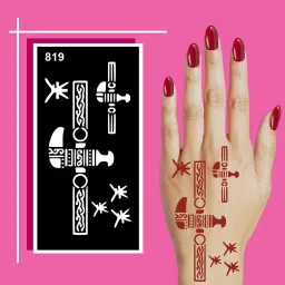 Ready To Apply Mehndi Stencils For Fast, Neat, And Elegant Festival Hand Designs-image-42
