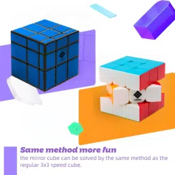 cubelelo Drift Blue Mirror Cube Speedcube Highspeed Magic Cube Puzzle image 4