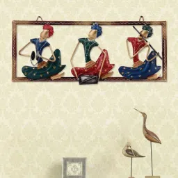 handicrafts paradise Musicians Multicolour Iron Wall Art-picture-31