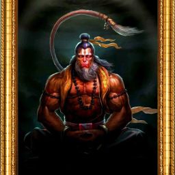 Yogi Hanuman ji 12 inch No Glass Use-11