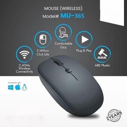 Kayra Mart High Performance 2.4GHz Wireless Optical Mouse Ultra Smooth Wireless Optical Mouse with Bluetooth image 2