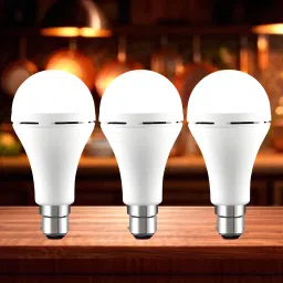 Emergency 12W Inverter LED Bulb with 2000mAh Rechargeable Battery Pack of 3 N109 4 hrs Bulb Emergency Light-image-60