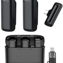 Professional Grade Wireless Microphone with Charging Case Mic for Youtube Videos Microphone-4