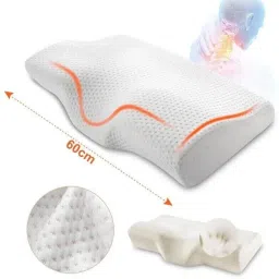 araami memory foam shoulder, back, spine, nor neck pain Memory Foam Solid Sleeping Pillow Pack of 1 image 5
