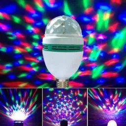 Rotating LED Crystal Bulb (Assorted colors) Shower Laser Light-14