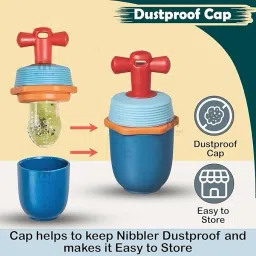 cots and cuddles Baby Food Nibbler Feeder – BPA-Free Silicone Teether with Rotating Pusher Feeder image 4