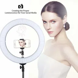 MOBONE Selfie Ring Flash Big LED Ring Light for Camera Smartphone to Capture Your Photo and Video at Musically Big Selfie Ring Light 26 cm Big LED Ring Light for Camera Ring Flash image 3