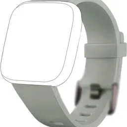 CellFAther Soft Silicone Sport Strap Wristband Compatible with Fitbit Versa/Fitbit Versa 2 / Fitbit Versa Lite for Women and Men -Grey (Watch not Included) Smart Band Strap-image-46