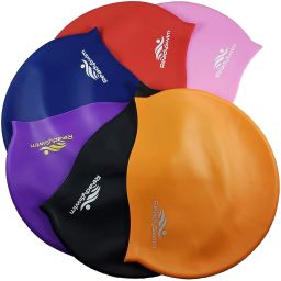 Swimming Cap ? Adult Men Women Boys & Girls, Comfortable Silicon Water Resistant Swimming Cap-image-10